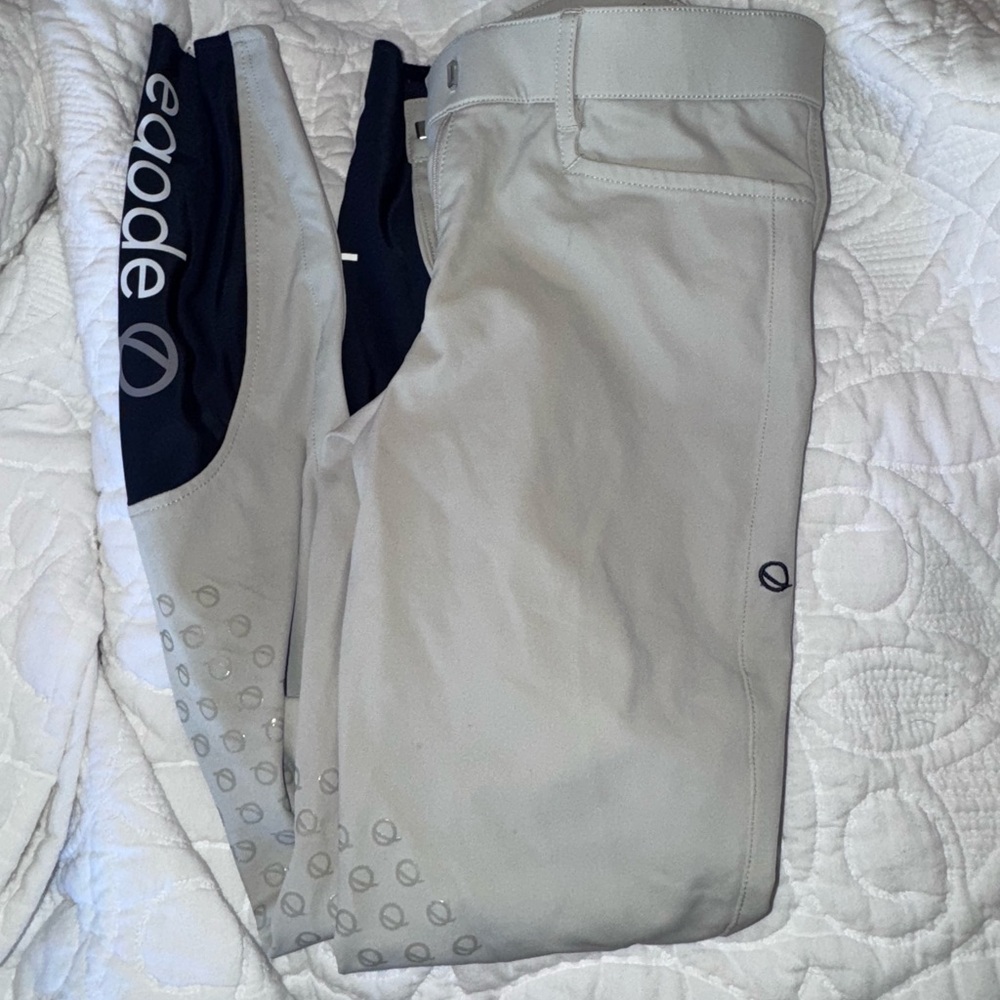 Preowned Eqode by Equiline  beige breeches size 44